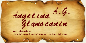 Angelina Glamočanin vizit kartica